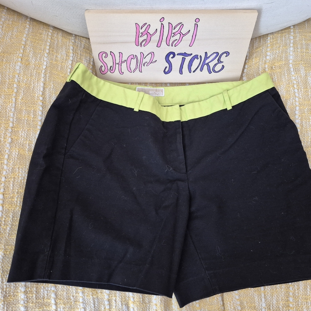 Michael Kors Stylish Black and Green Women's Shorts